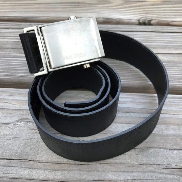 Cerruti Other - Cerruti Jeans Men Belt Black Genuine Leather Waist